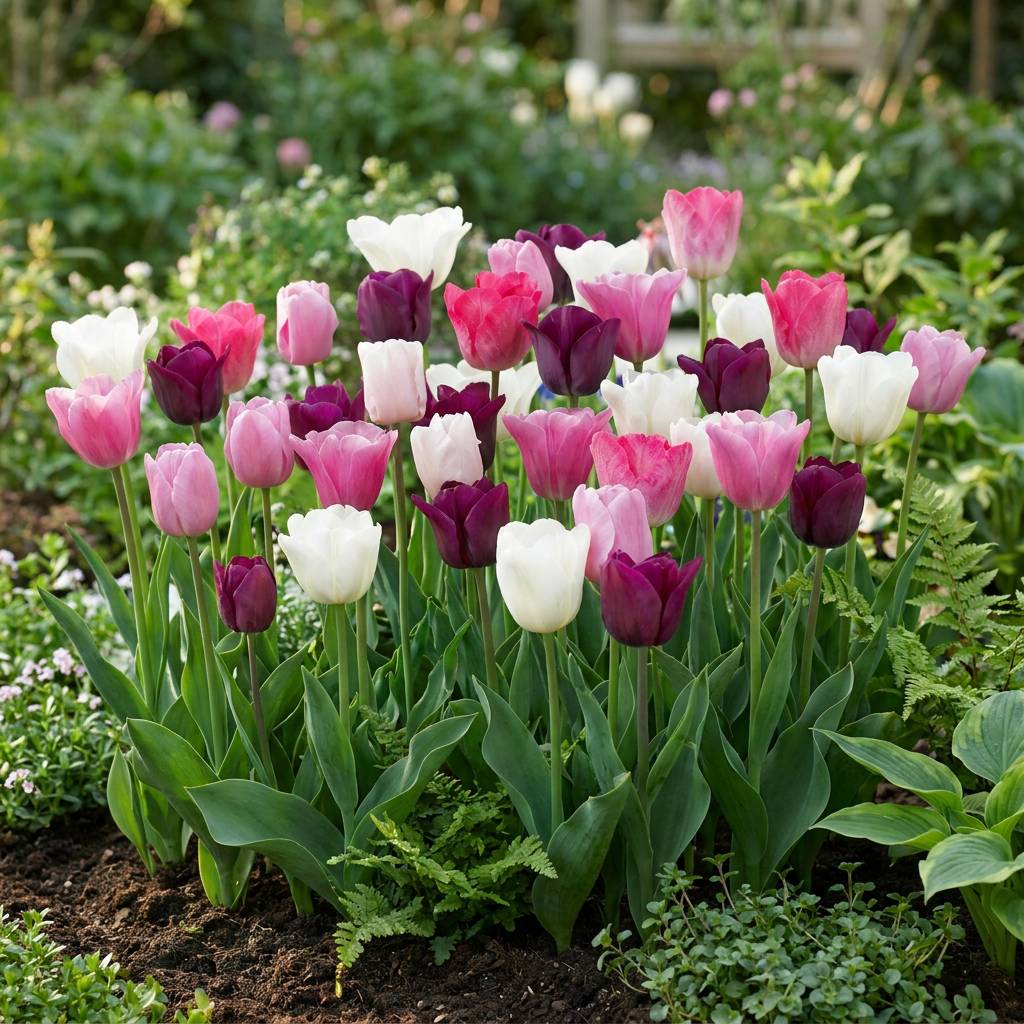 La Green Touch - Tulipe en mélange pastel - 24 bulbes - Image 2