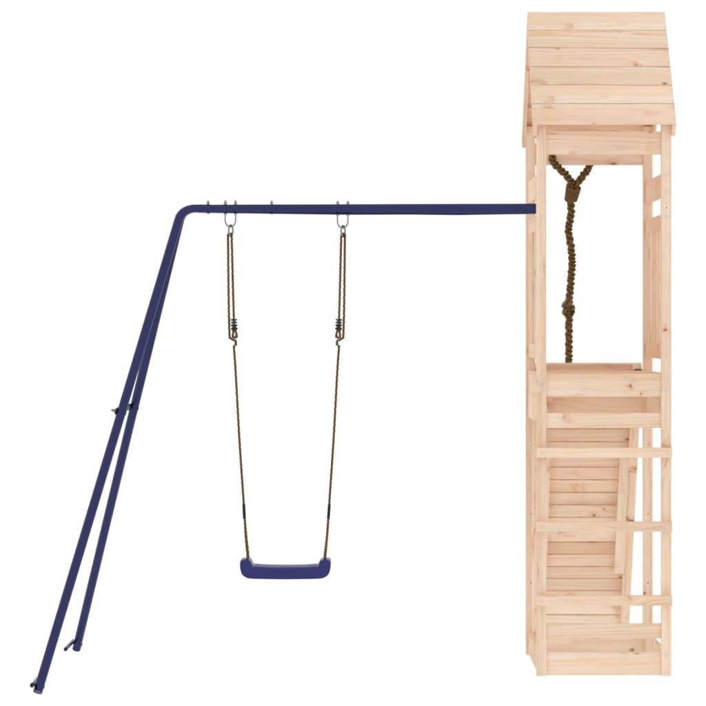 Helloshop26 - Aire de jeux d'extérieur portiques robuste jeux jardin 245 x 256 x 264 cm bois de pin massif - Image 3