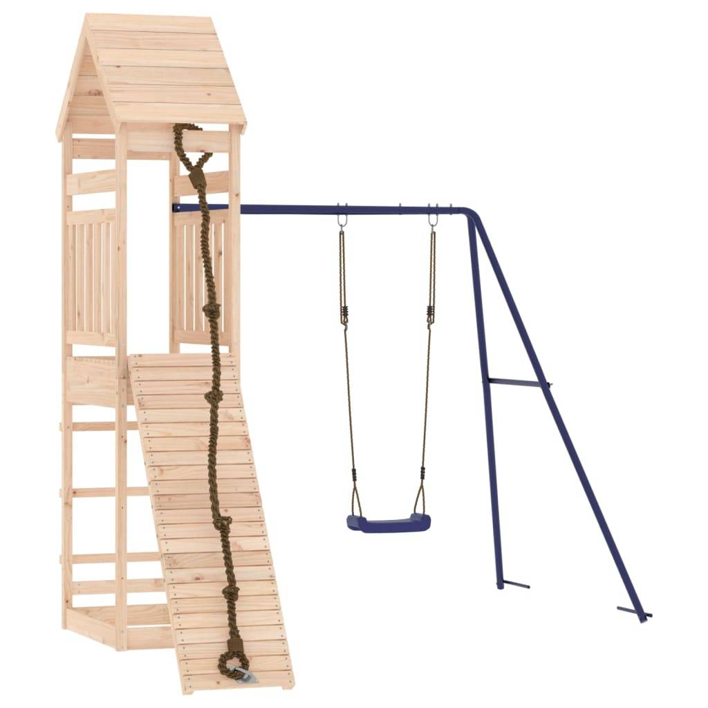 Helloshop26 - Aire de jeux d'extérieur portiques robuste jeux jardin 245 x 256 x 264 cm bois de pin massif - Image 1