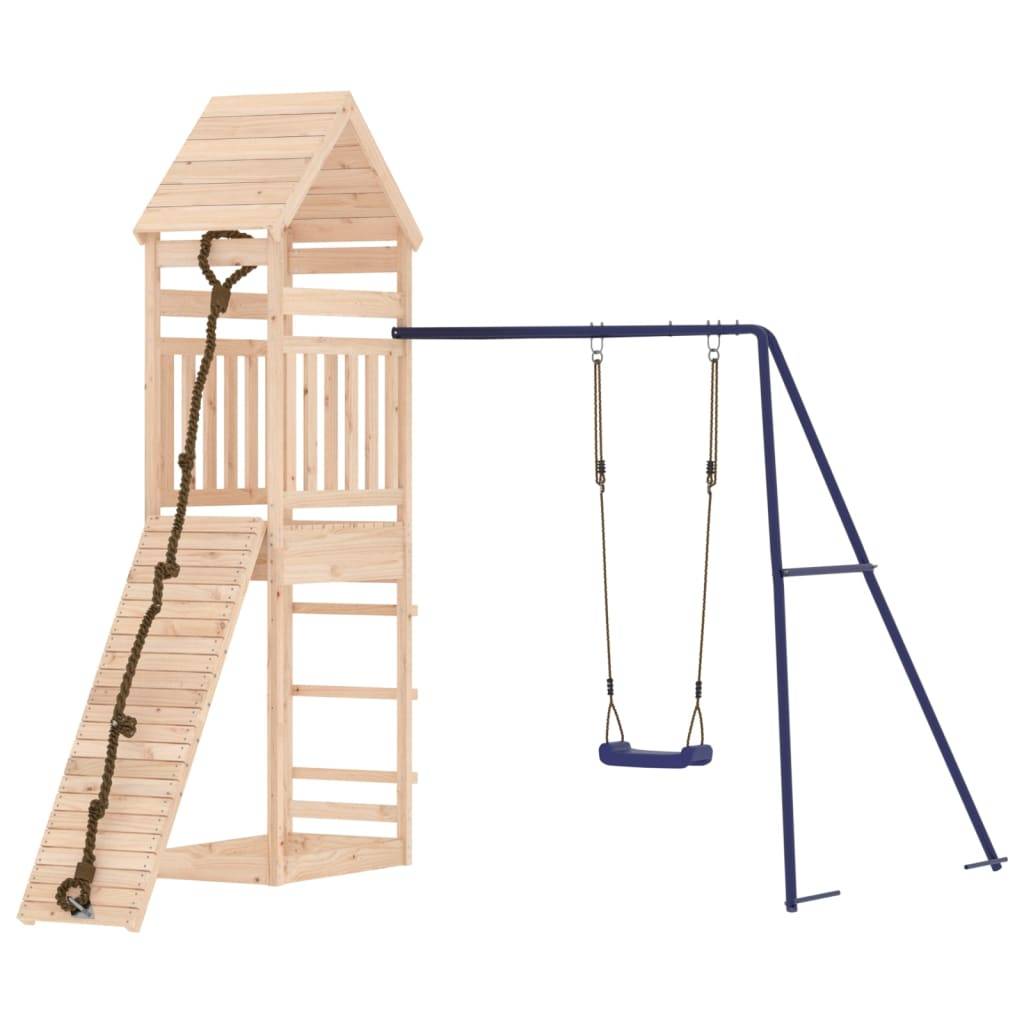 Helloshop26 - Aire de jeux d'extérieur portiques robuste jeux jardin 245 x 256 x 264 cm bois de pin massif - Image 2