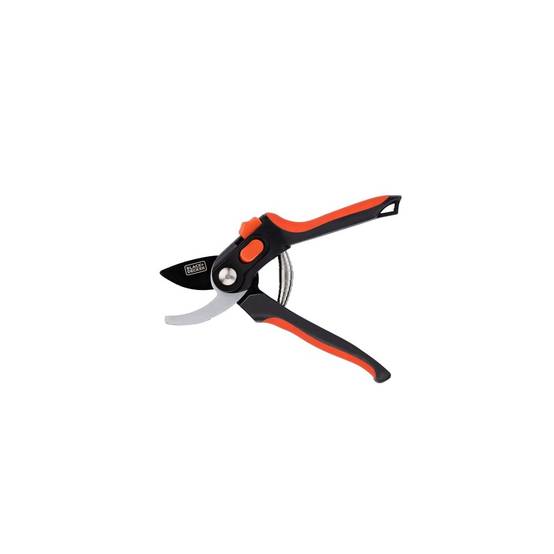 Black & Decker - Sécateur de jardin Lame en Acier Trempé 20.3cm - Ciseaux de Jardin Coupe 13mm Plantes, Haies et Fleurs Black&Decker - Image 1