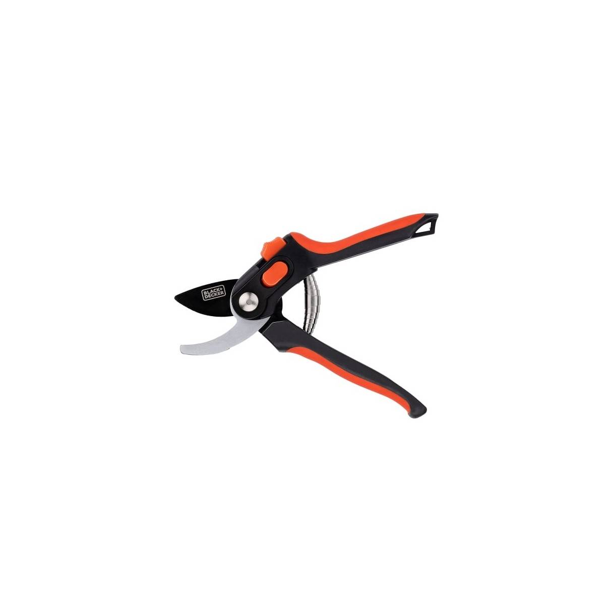 Sécateur de jardin Lame en Acier Trempé 20.3cm - Ciseaux de Jardin Coupe 13mm Plantes, Haies et Fleurs  Black&Decker - Image 1