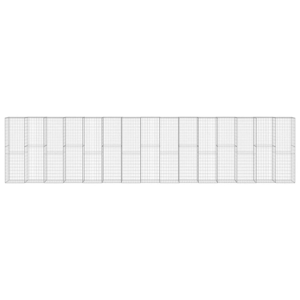 PANGIVO - Mur à gabion Acier galvanisé Argenté 900 x 50 x 200 cm - PANGIVO - Image 3