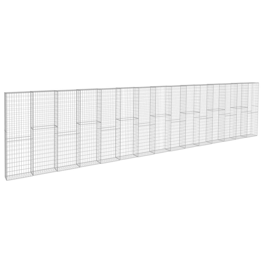 PANGIVO - Mur à gabion Acier galvanisé Argenté 900 x 50 x 200 cm - PANGIVO - Image 2