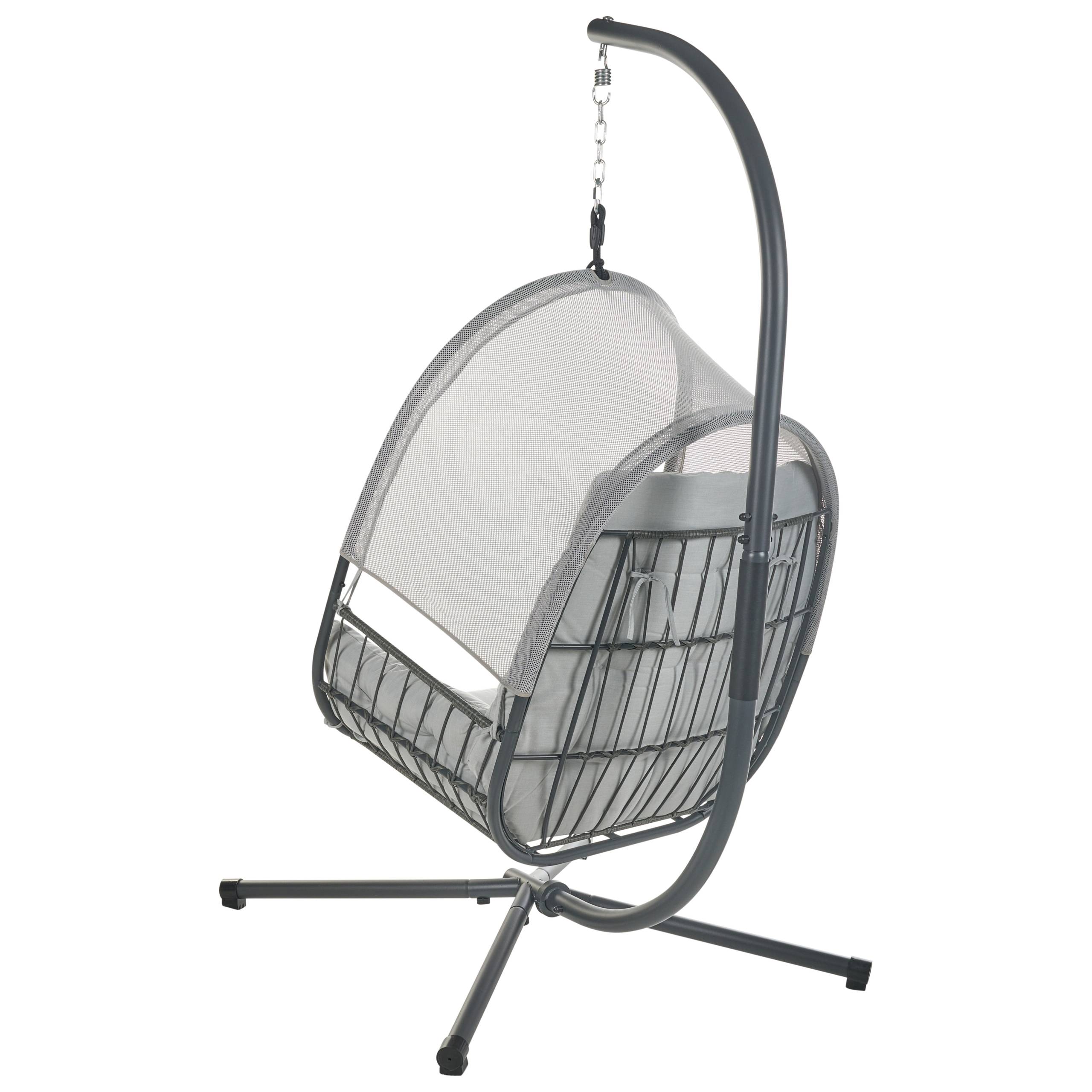 Beliani - Chaise porte-à-faux Tissu maillé Gris clair ALVIANO - Beliani - Image 5