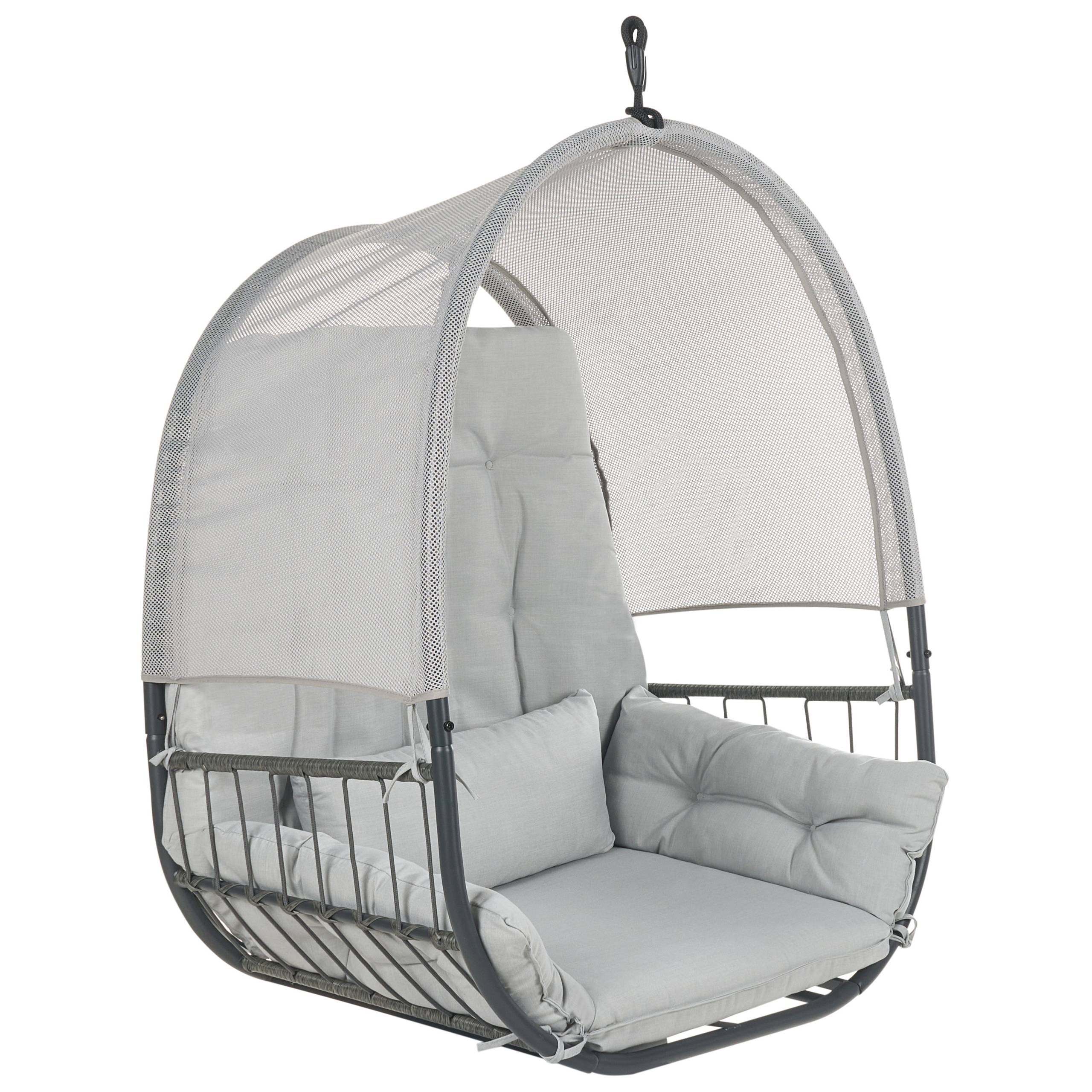 Beliani - Chaise porte-à-faux Tissu maillé Gris clair ALVIANO - Beliani - Image 6