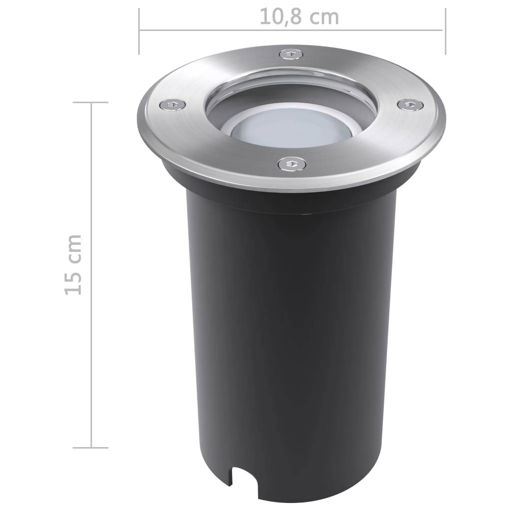 Lampe d'extérieur - Lampe de jardins au sol à LED 3 pcs rond - Image 8