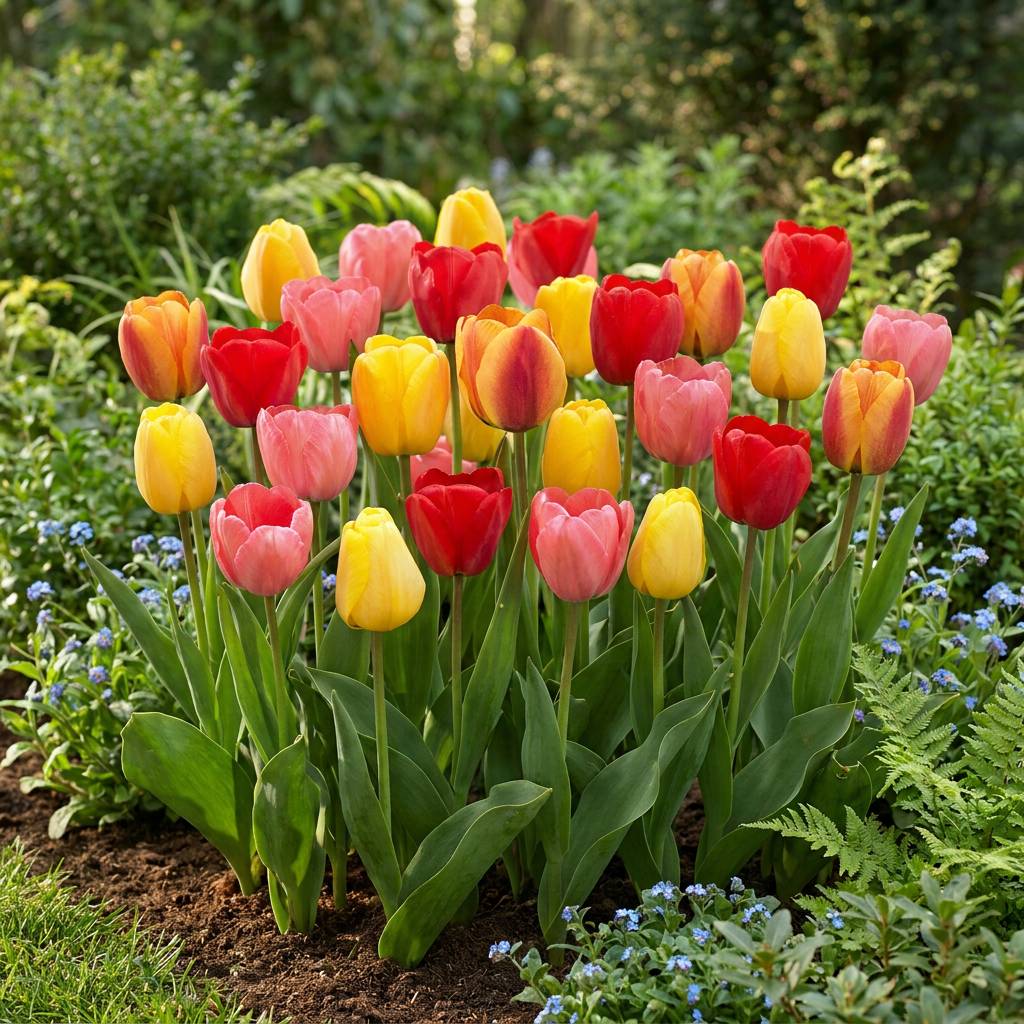 La Green Touch - Tulipe Darwin hybride en mélange - 15 bulbes - calibre 11/12 - Image 2
