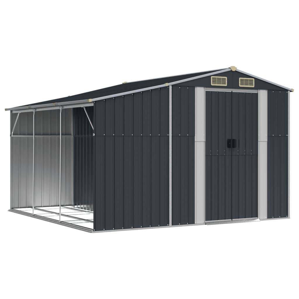 Vidaxl - Abri de jardin anthracite 277x279x179 cm Métal galvanisé vidaXL 3188293 - Image 2