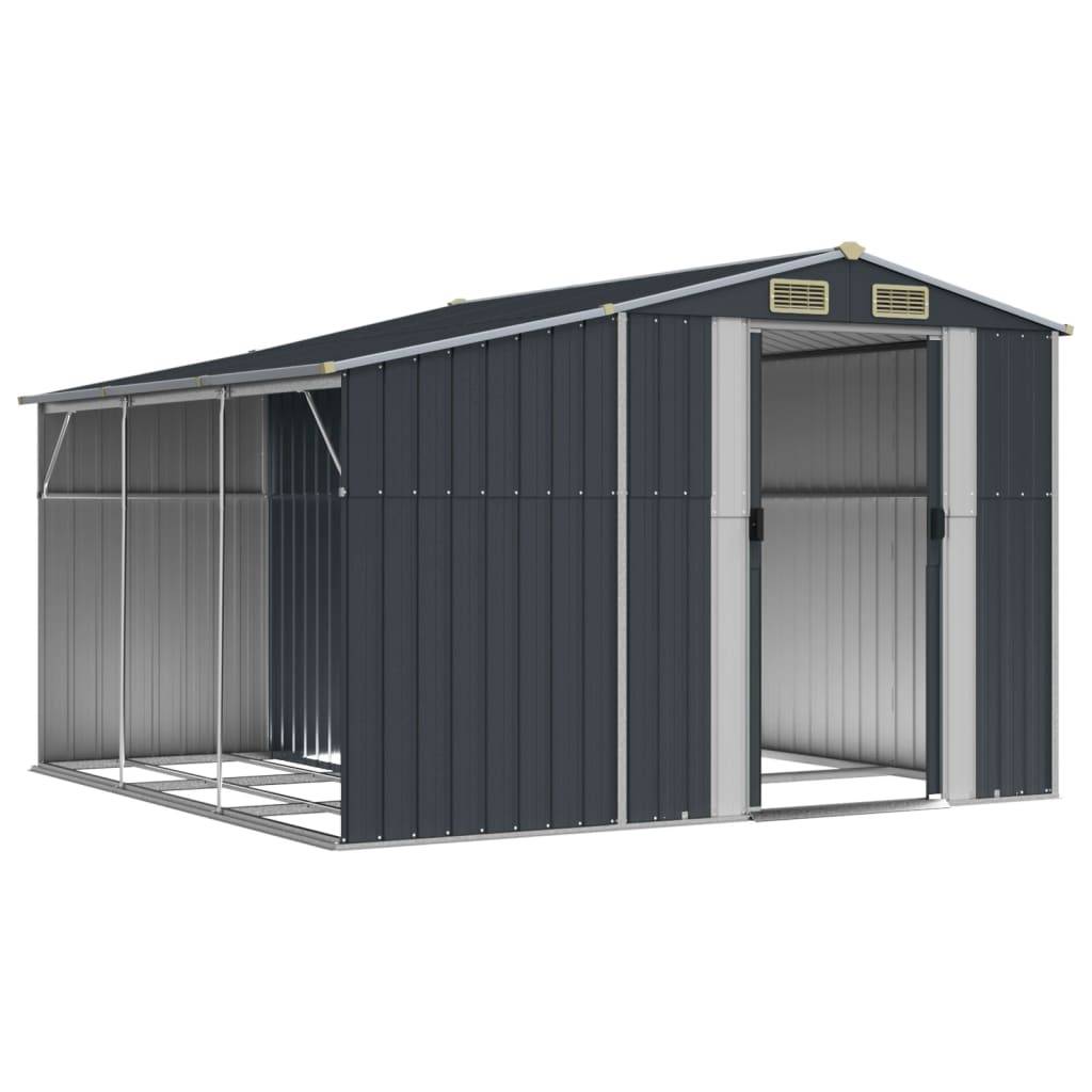 Vidaxl - Abri de jardin anthracite 277x279x179 cm Métal galvanisé vidaXL 3188293 - Image 9