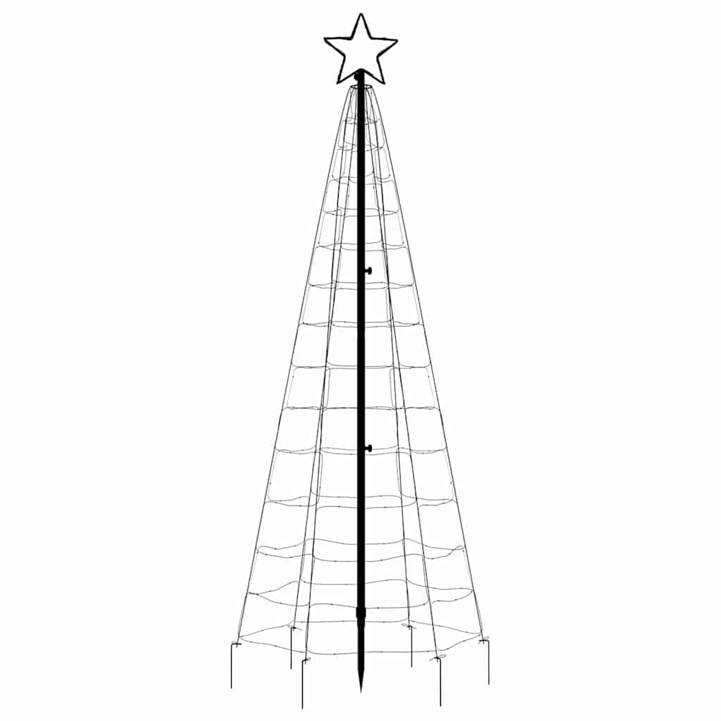 Maison Chic - Sapin de Noël | Arbre de Noël à LED avec piquets 220 LED blanc froid 180 cm Maison Chic - Image 4