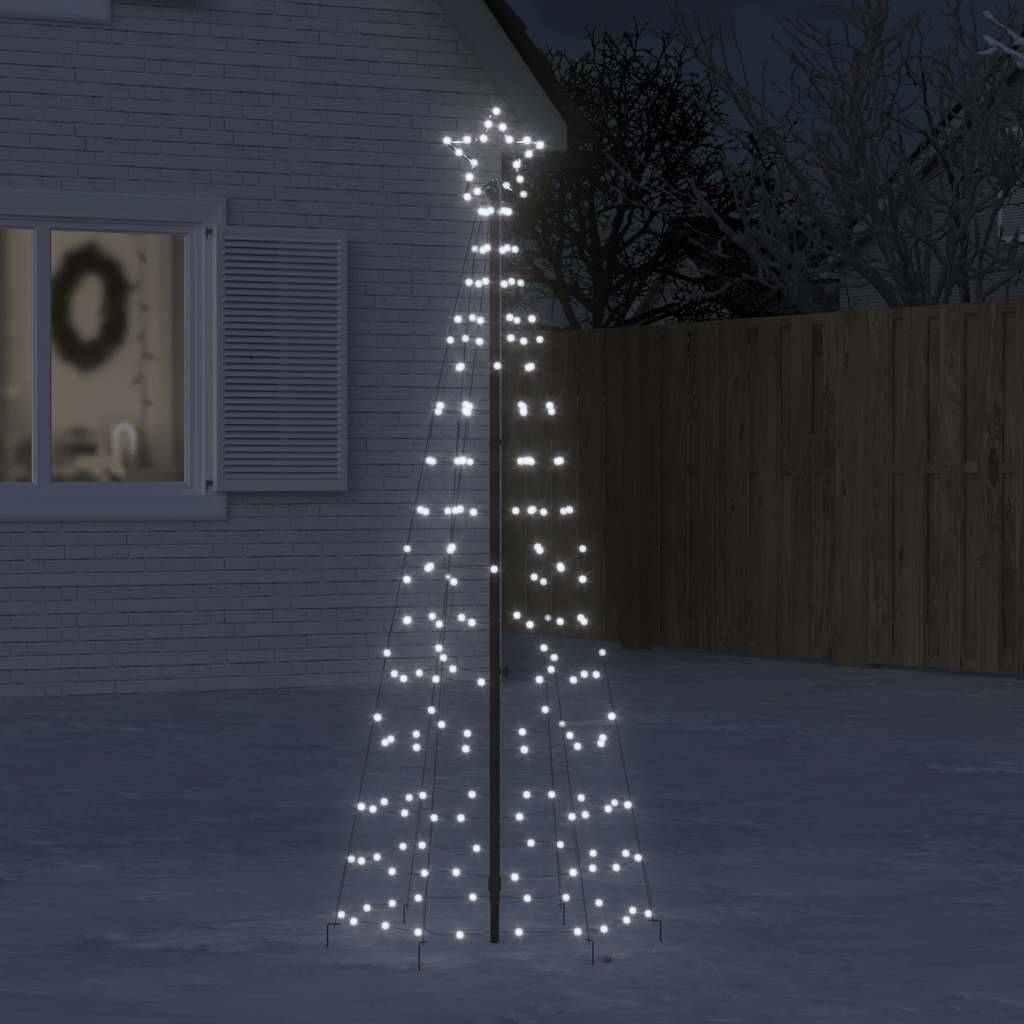 Maison Chic - Sapin de Noël | Arbre de Noël à LED avec piquets 220 LED blanc froid 180 cm Maison Chic - Image 2