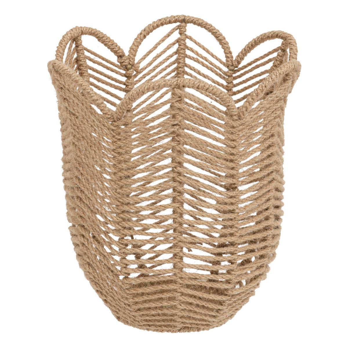 Lot de 3 Paniers de rangement en Jute D 37 D 30 et D 25 cm - Image 4
