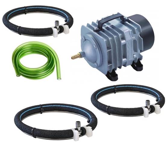 Set aération 3 Diffuseurs Poreux 31 cm pour bassin de jardin de max. 6 m³
