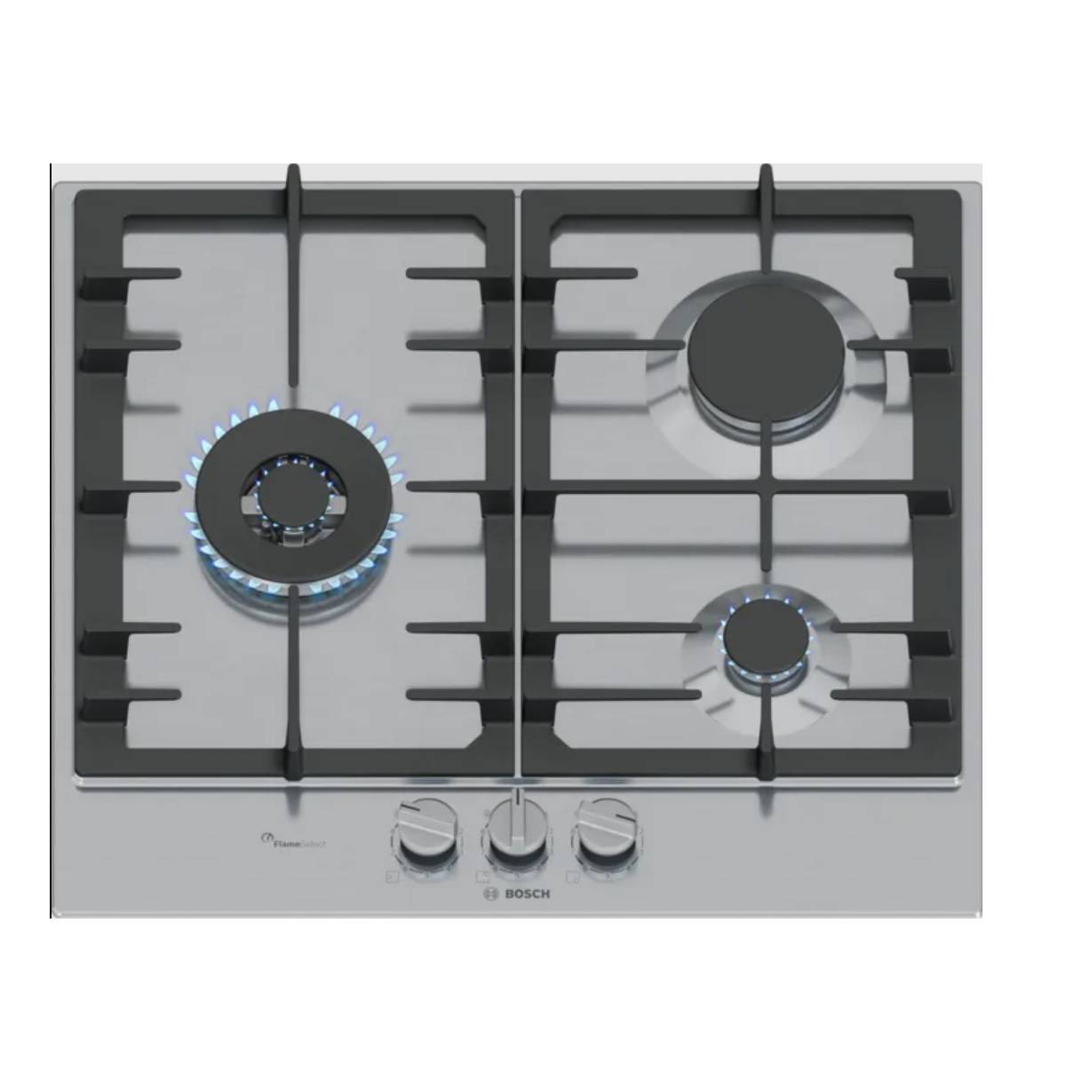 Bosch - Plaque de cuisson gaz 60cm 3 feux 8000w PCC6A5I90 Bosch - Image 1
