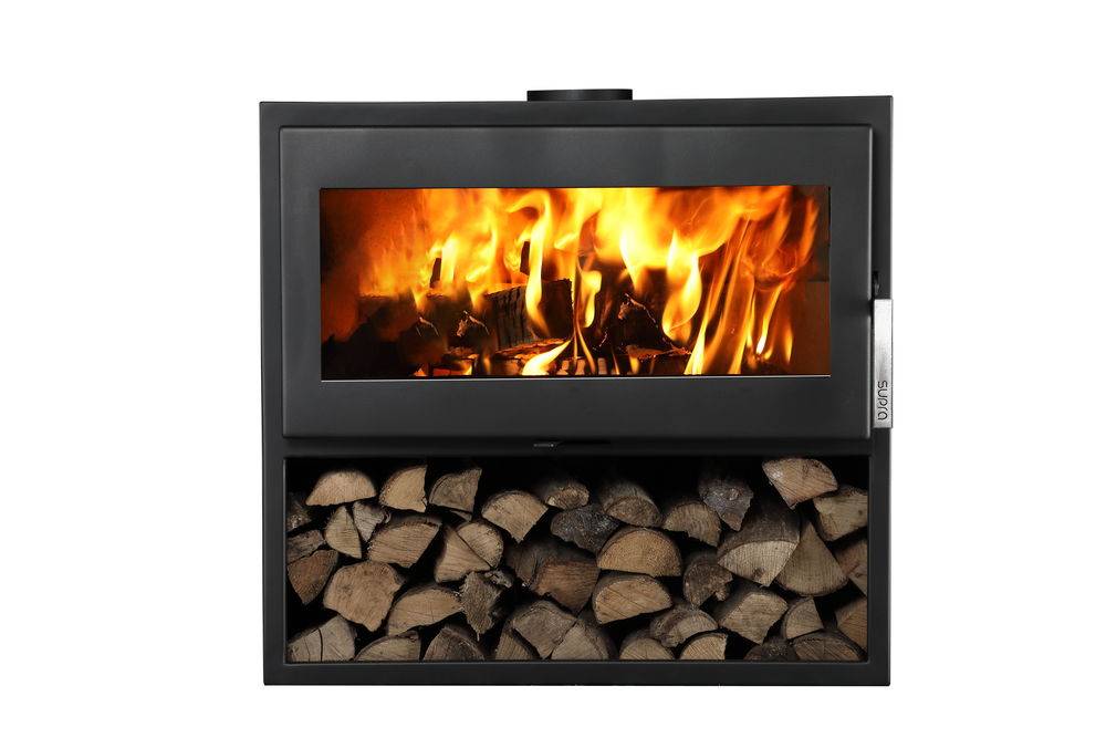 Supra - Poêle à bois LARRY BÛCHER acier - horizontal - étanche - bûcher - 8,5kW Supra - Image 1