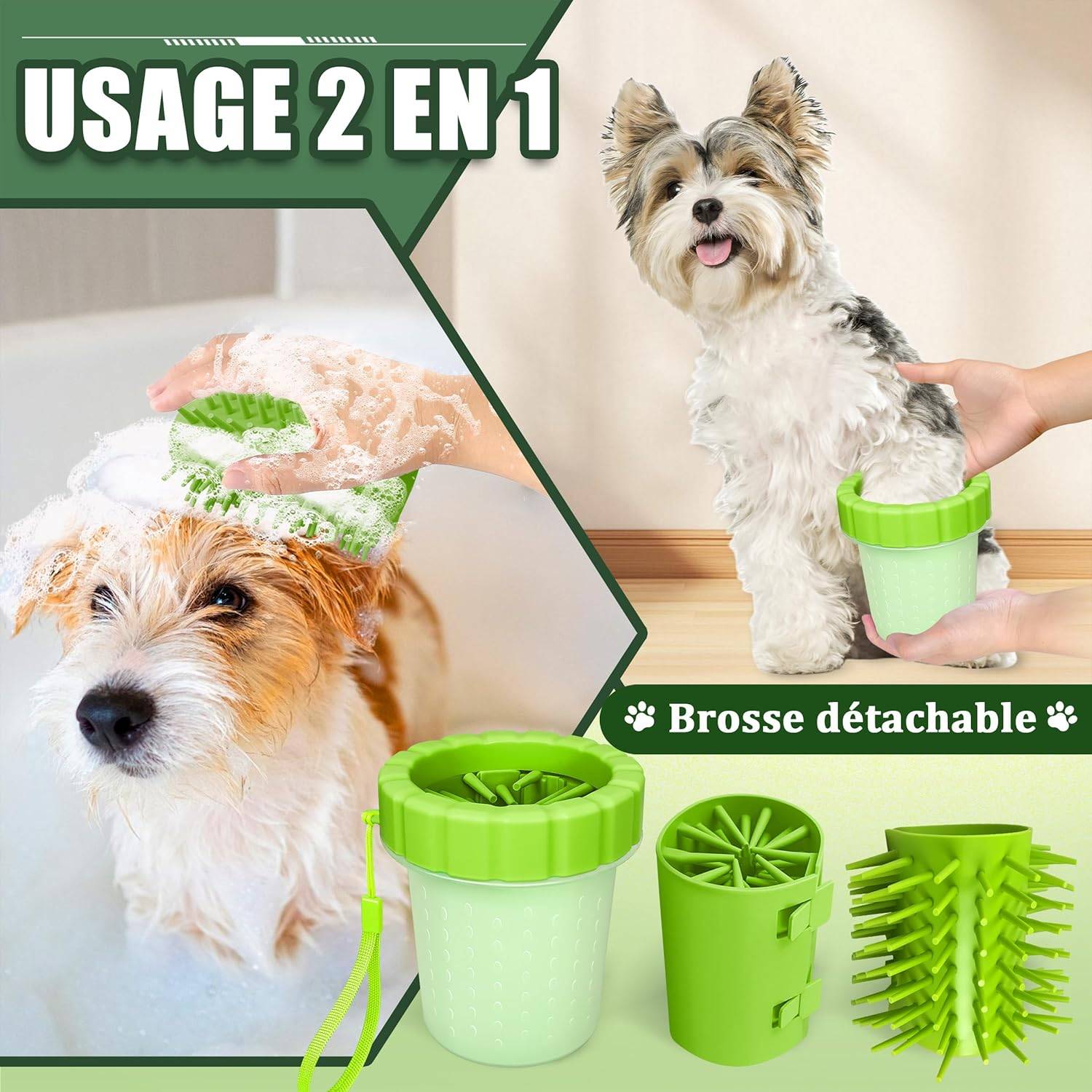 DtopbuyAge - Lave-Pattes pour Chien - Nettoyage Facile M DtopbuyAge - Image 3