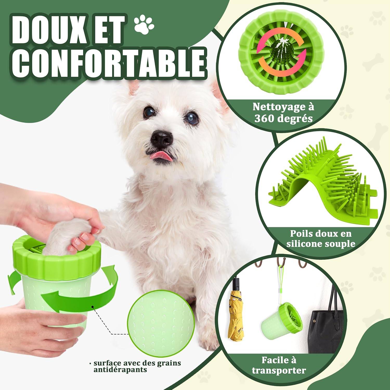 DtopbuyAge - Lave-Pattes pour Chien - Nettoyage Facile M DtopbuyAge - Image 4