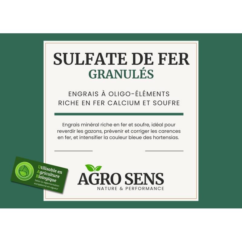 Sulfate de fer granulés - Agro Sens - Sac 20 kg - Image 2