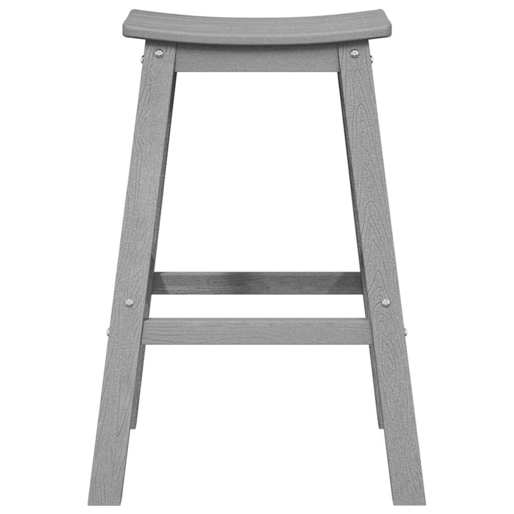 4pcs Salon De Jardin - Ensemble de bar de jardin Gris clair HDPE g117 - Image 5
