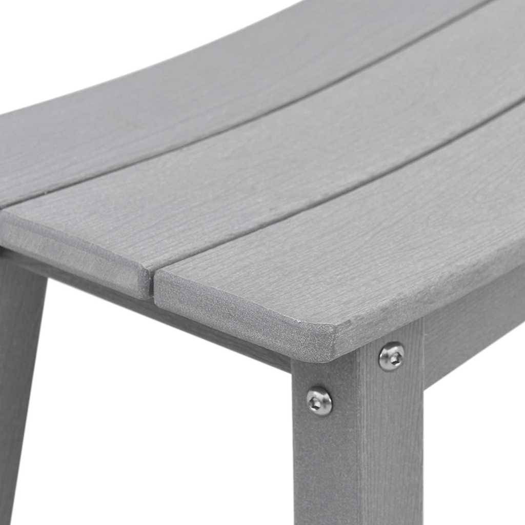 4pcs Salon De Jardin - Ensemble de bar de jardin Gris clair HDPE g117 - Image 7