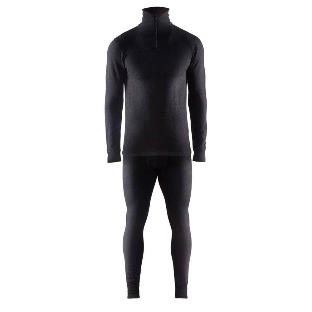 Haut de sous-vêtement col zippé - BLAKLADER - XWarm Noir T.XS 489417069900-XS - Image 4