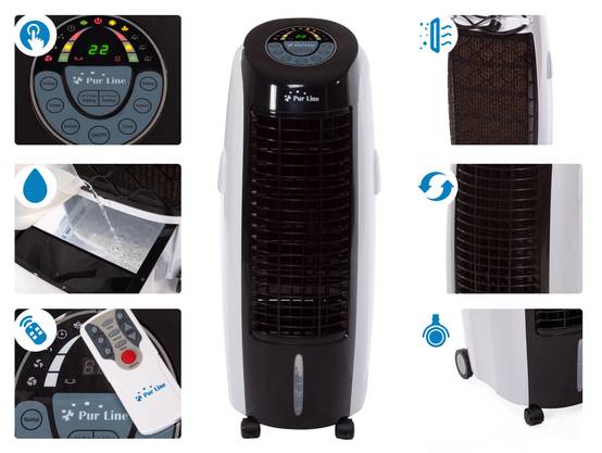 Purline - Rafraichisseur d'air par évaporation à débit élevé minuterie et 6 vitesses - Purline - Image 5