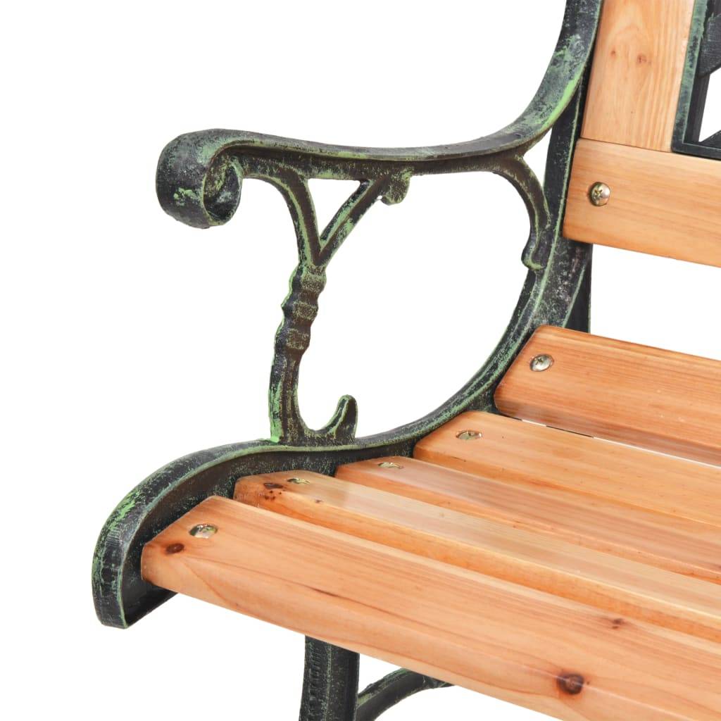 ComfortXL - Banc de Jardin Bois et Fonte Design Rétro pour Façade Maison Brun 122 cm – ComfortXL Outdoor Living - Image 4