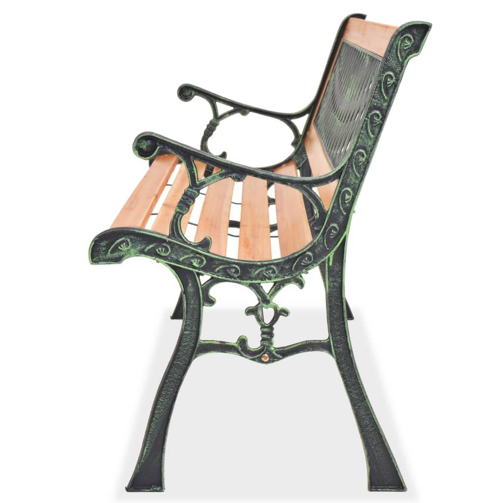 ComfortXL - Banc de Jardin Bois et Fonte Design Rétro pour Façade Maison Brun 122 cm – ComfortXL Outdoor Living - Image 3