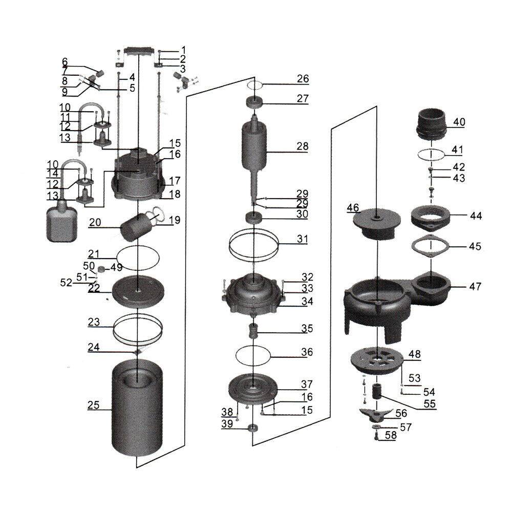 Helloshop26 - Pompe pour eaux sales flotteur broyeur de végétaux 31200l/h 2200 watts - Image 3