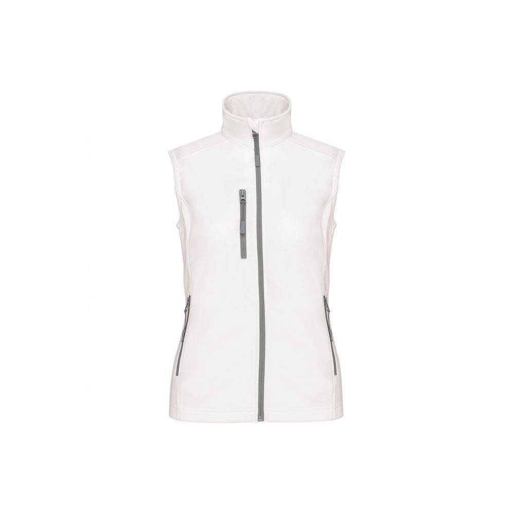 Bodywarmer Softshell femme Kariban imperméable Blanc XXL - Image 1