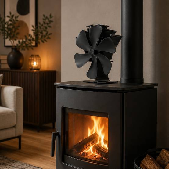 Facilitys - Ventilateur pour poêle à bois sans électricité 6 pales - Image 3