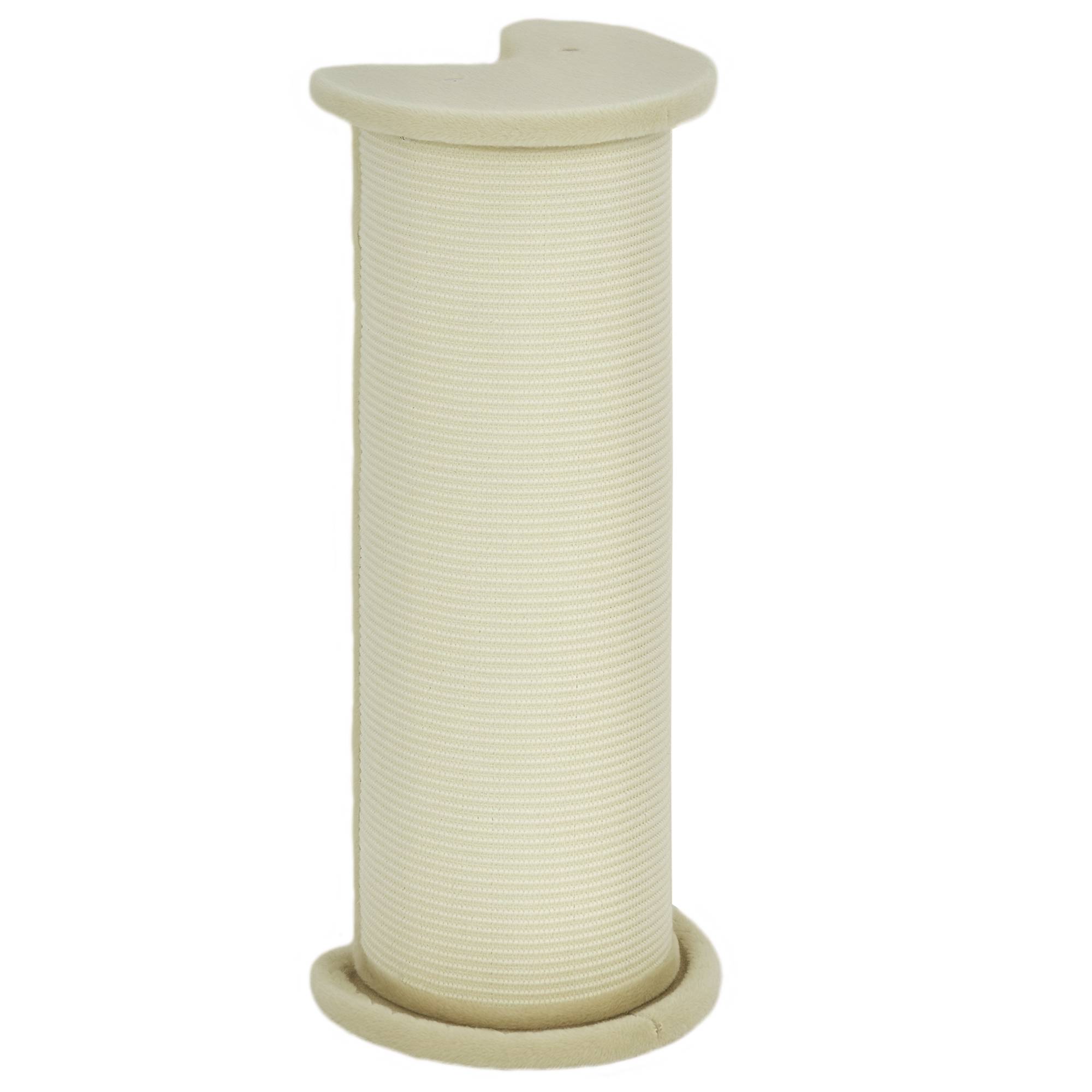 Sans Marque - Griffoir angle, gain de place, 35x35x85 cm, Blanc crème - Image 1