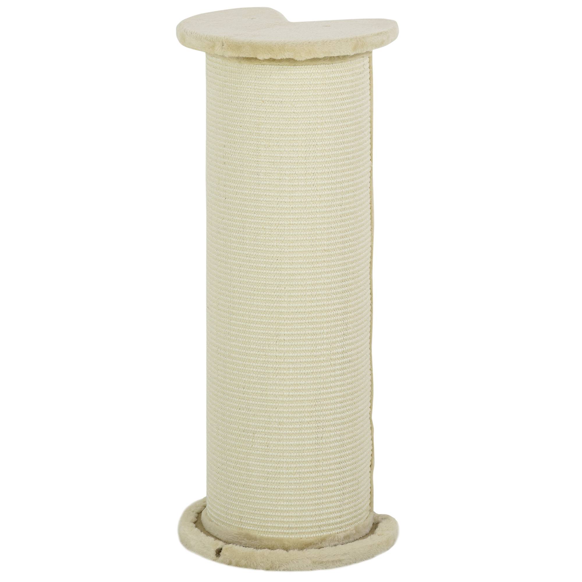 Sans Marque - Griffoir angle, gain de place, 35x35x85 cm, Blanc crème - Image 2