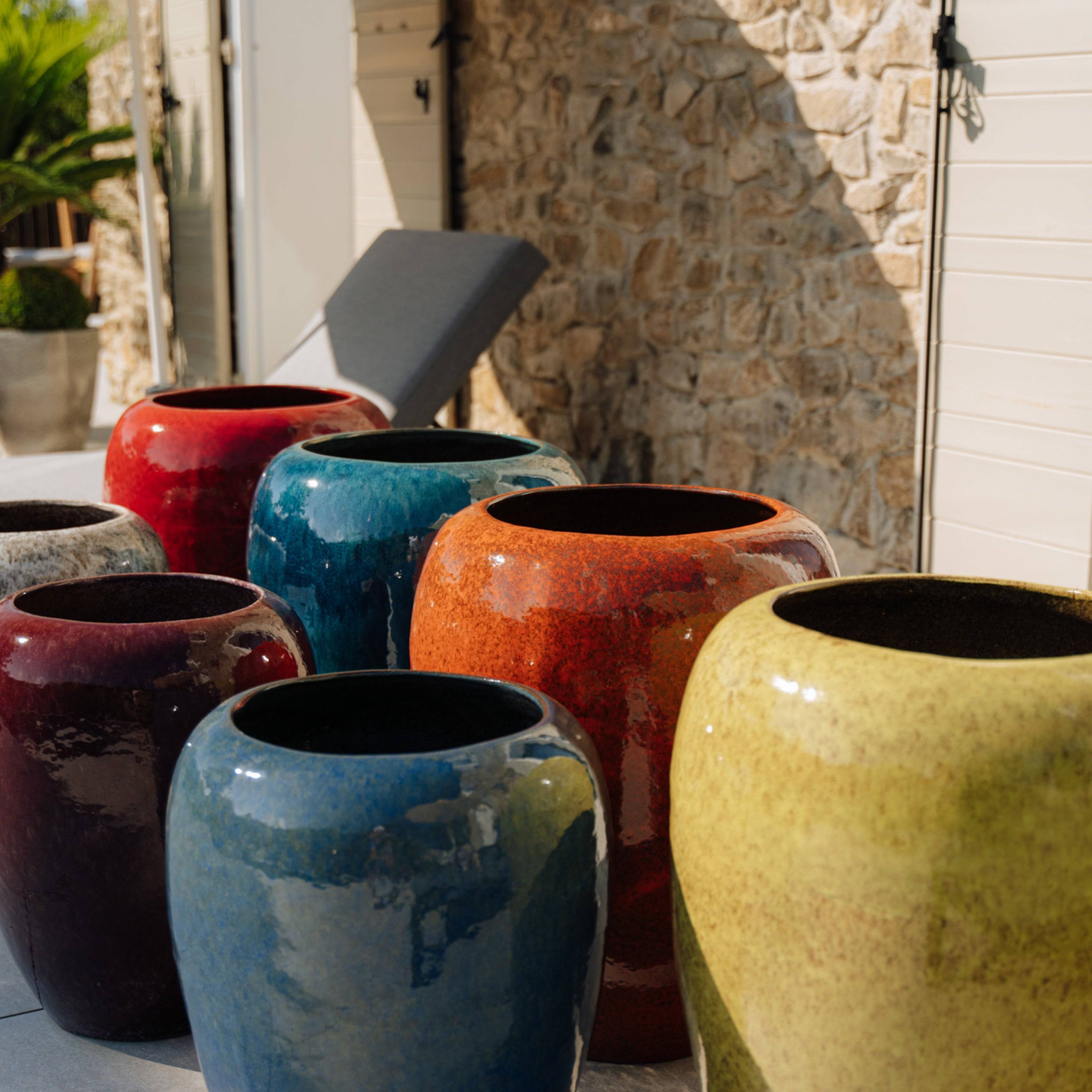 Provencelia - Pot GALILÉE 50x60cm vert de lac - Image 5