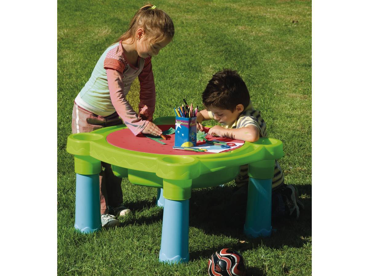 Table De Jeu Sable Et Eau "plouf Plouf" - 73,5 X 66 X 44 Cm -habitat Et Jardin - Image 2