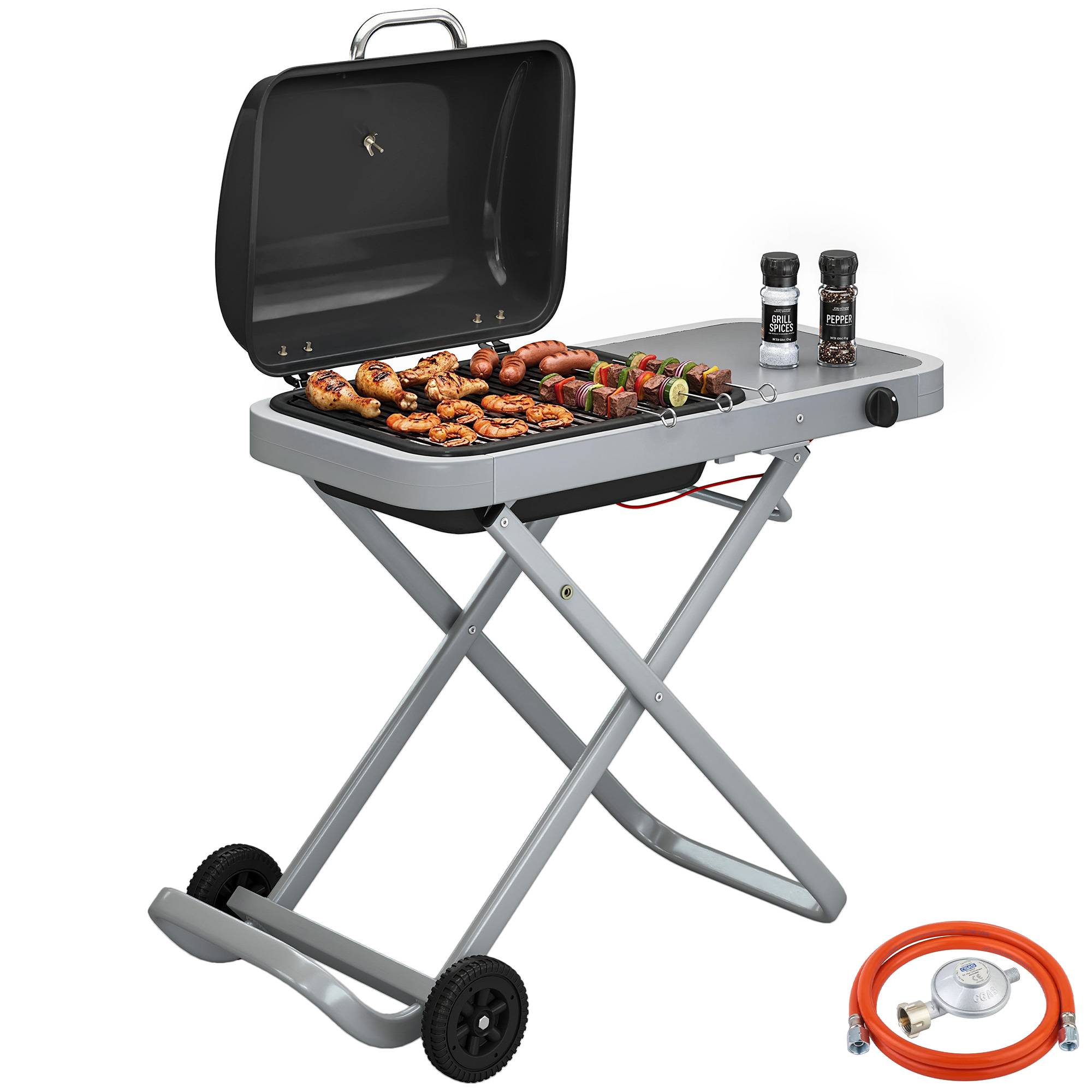 PANGIVO - Barbecue à gaz acier noir 109 x 55 x 89 cm - PANGIVO - Image 1