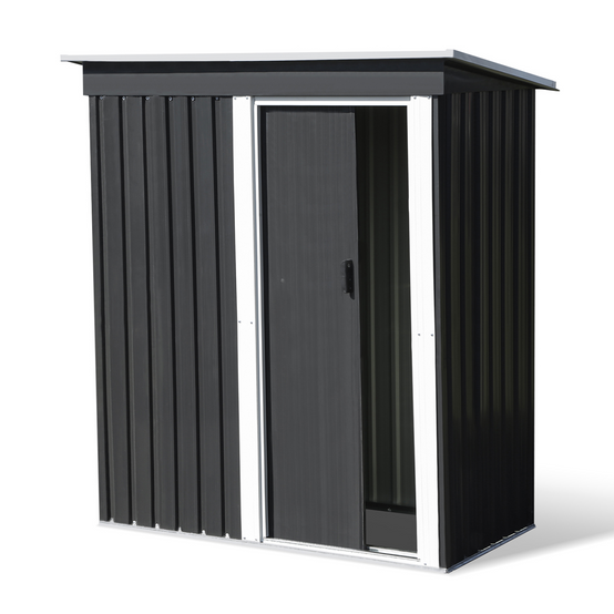 Abri de jardin 1,3 m² gris en acier galvanisé - Image 2