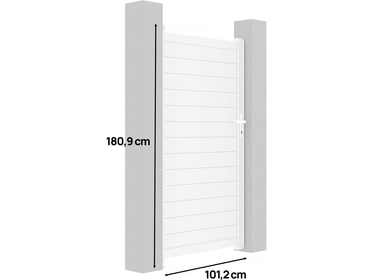 Habitat Et Jardin - Portillon Aluminium "eric" - 101.2 X 180.9 Cm - Blanc -habitat Et Jardin - Image 3