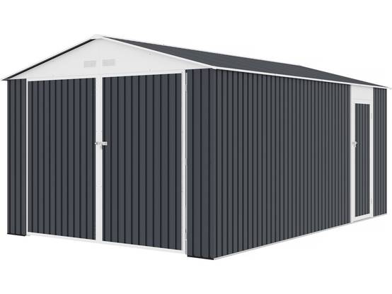 Garage Métal "houston" 15,36 M² - Anthracite -habitat Et Jardin - Image 1