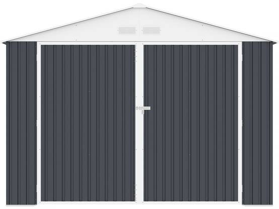 Garage Métal "houston" 15,36 M² - Anthracite -habitat Et Jardin - Image 4