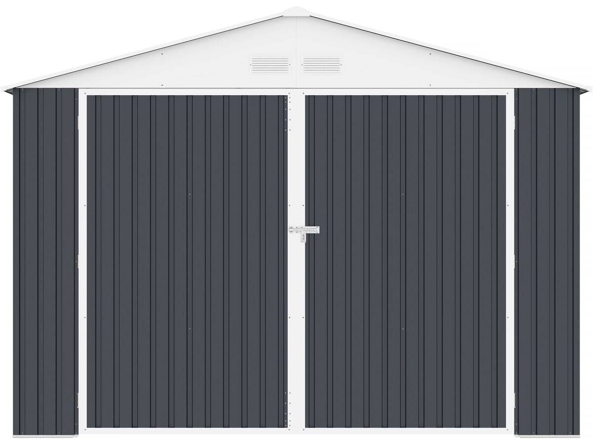 Garage Métal "houston" 15,36 M² - Anthracite -habitat Et Jardin - Image 4