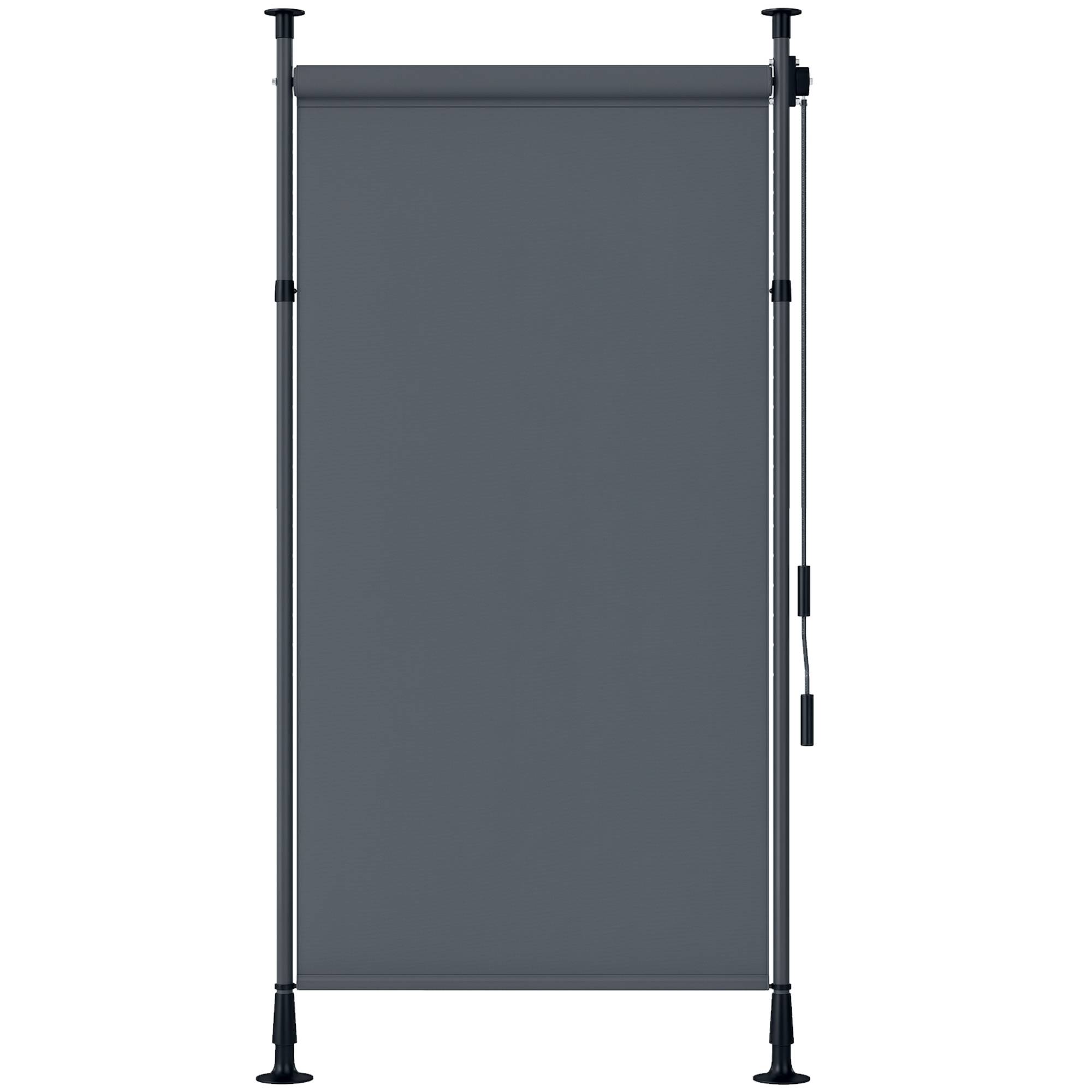 Store autoportant réglable sans perçage 1,5x2,2-3,1 m gris foncé