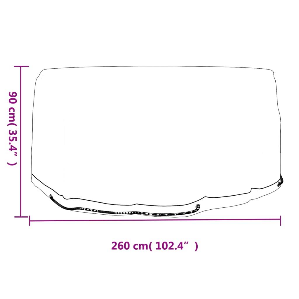 Lot de 2 Housses Rondes Imperméables PE pour Grande Table de Jardin Protection Anti-UV Noir Ø260x90 cm – ComfortXL Outdoor Living - Image 7