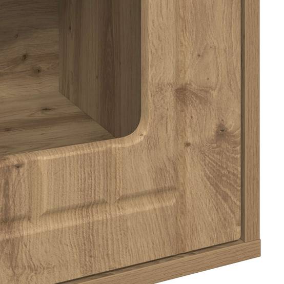 Maison pour chat bois d'ingénierie chêne artisan 53 x 52 x 62 cm - PANGIVO - Image 9