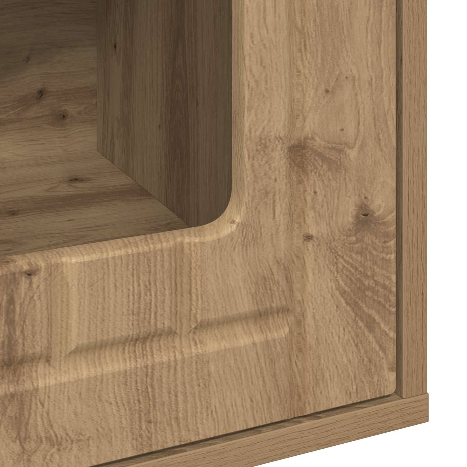 Maison pour chat bois d'ingénierie chêne artisan 53 x 52 x 62 cm - PANGIVO - Image 9