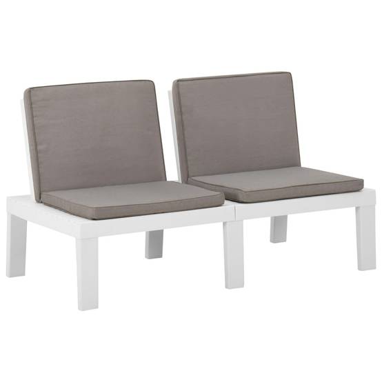 Prolenta Premium - Banc de jardin Blanc 65 X 130 cm - Prolenta Premium - Image 1