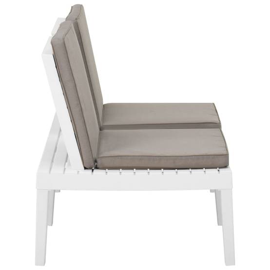 Prolenta Premium - Banc de jardin Blanc 65 X 130 cm - Prolenta Premium - Image 3