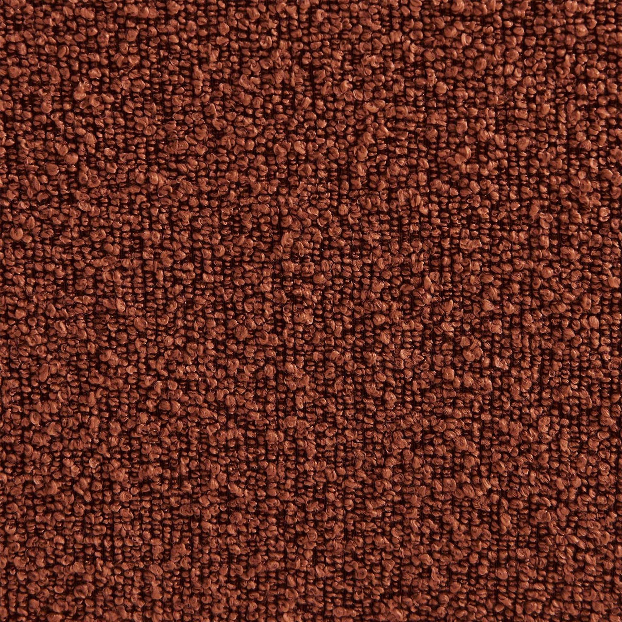 sweeek - Chauffeuse bouclette texturée 1 place avec repose pieds terracotta - Sokol | sweeek - Image 7