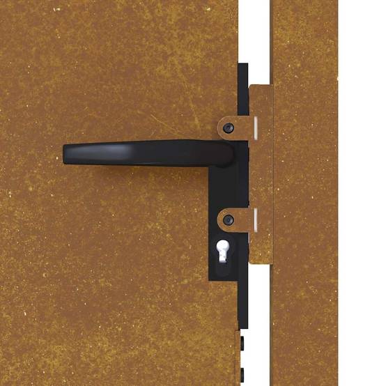 Portail Extérieur Plein Acier Corten Panneau Intimité pour Clôture de Cour Rouillé 105x130 cm – ComfortXL Outdoor Living - Image 10